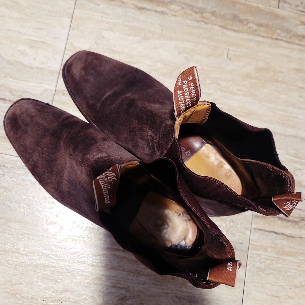 R.M. Williams Men's Rich Brown Suede Boots
